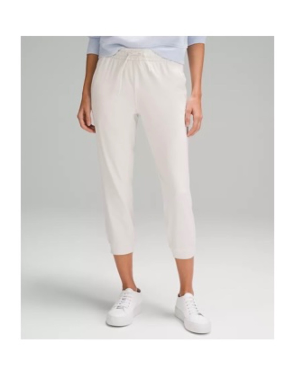Soft Jersey Classic-Fit Mid-Rise Cropped Jogger